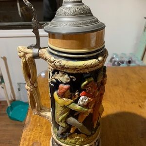 Vintage 15” Western Germany Beer Stein